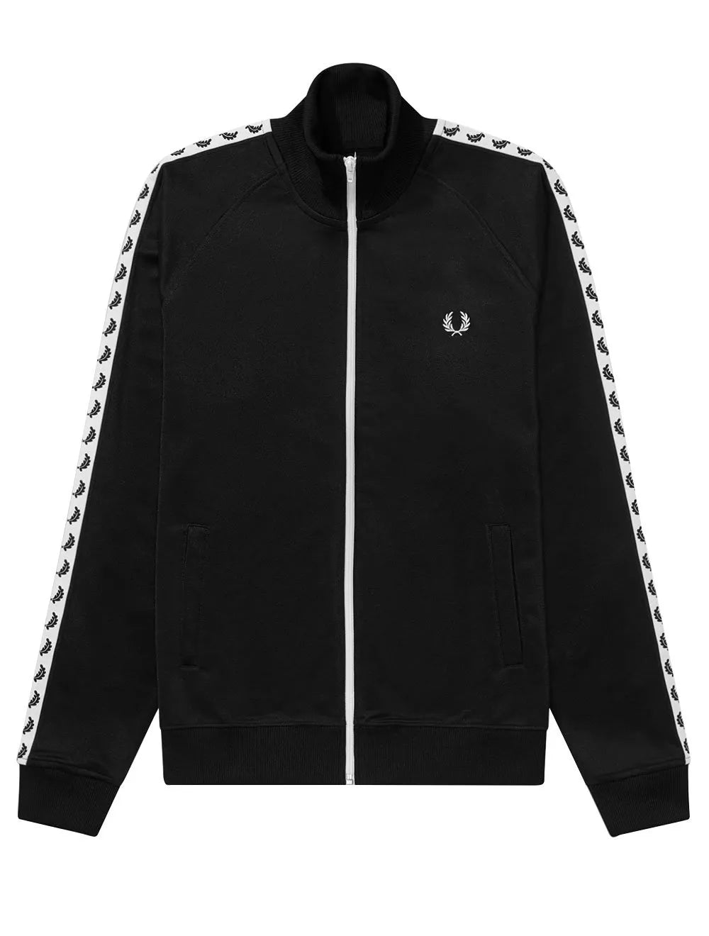 Jaqueta Fred Perry Masculina Regular Taped Track Preta
