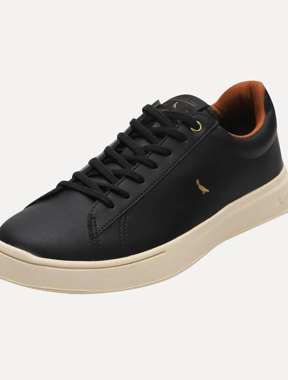 Tênis Reserva Masculino Couro Winner Gold Logo Preto