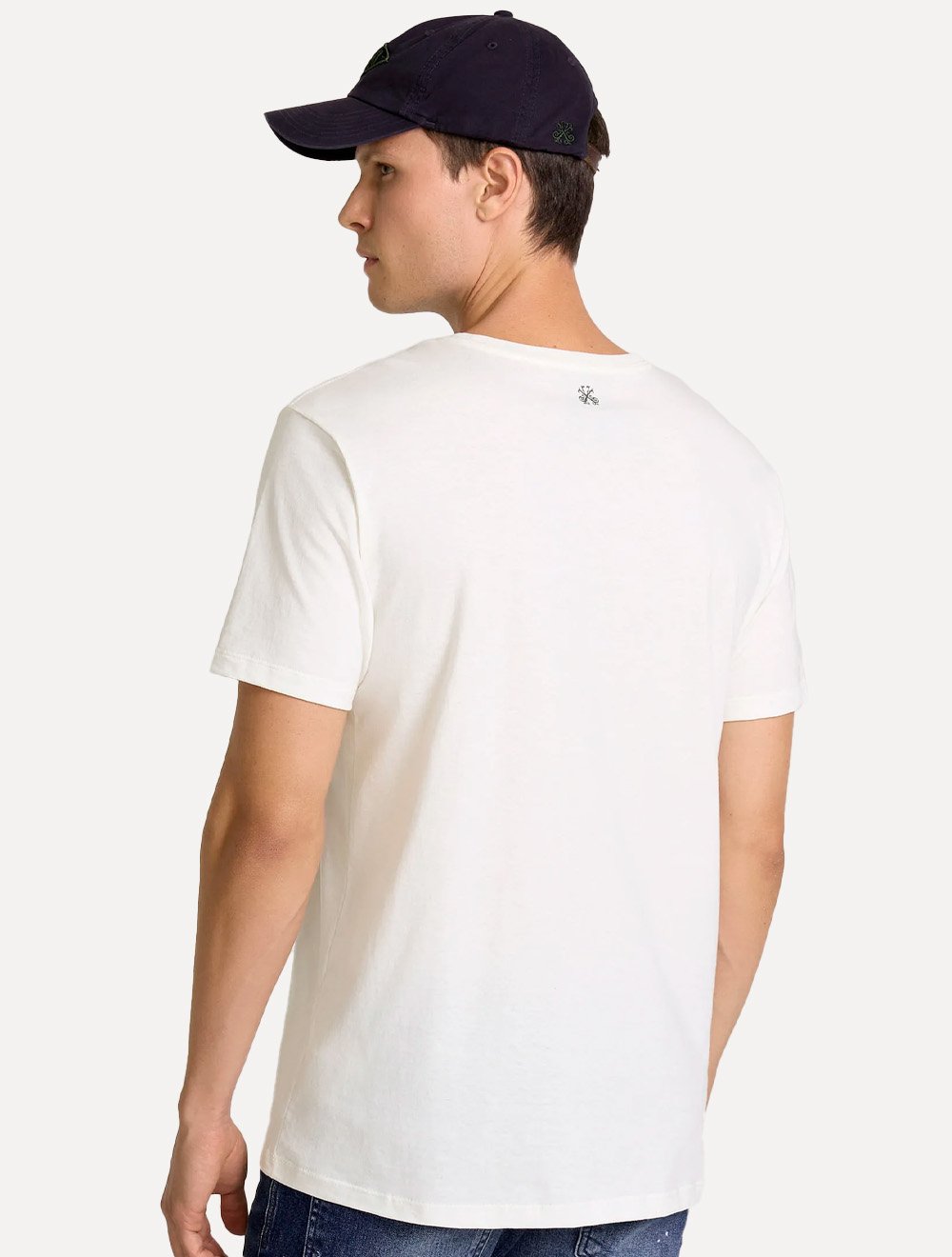 Camiseta John John Masculina Regular Fit Basic Off White