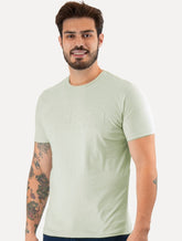 Camiseta Guess Masculina Big Logo Los Angeles Bordado Verde Claro