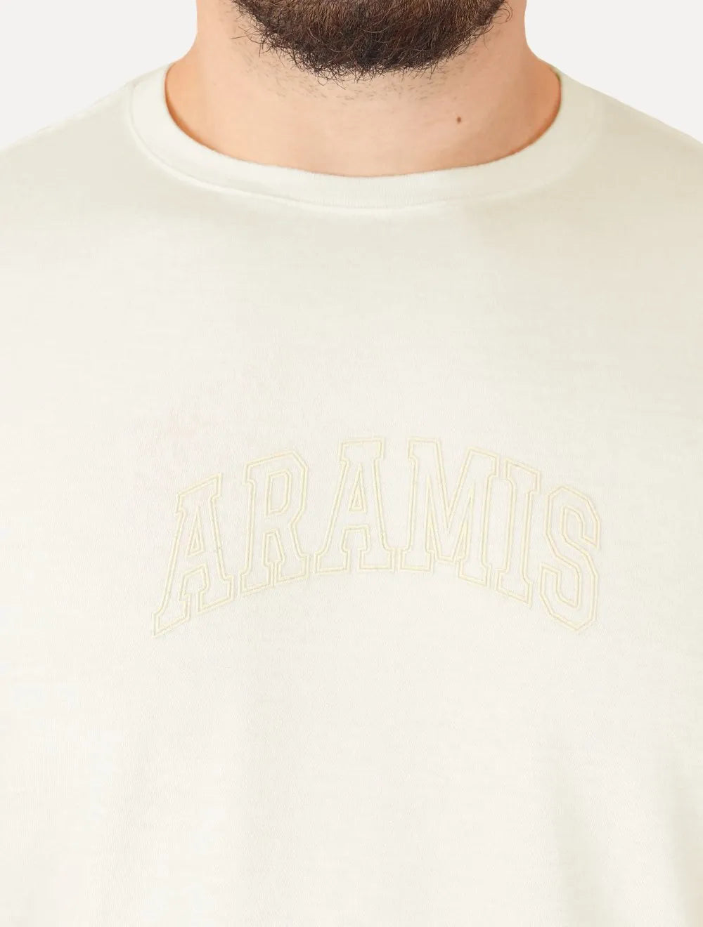 Camiseta Aramis Masculina Regular Outline Off-White