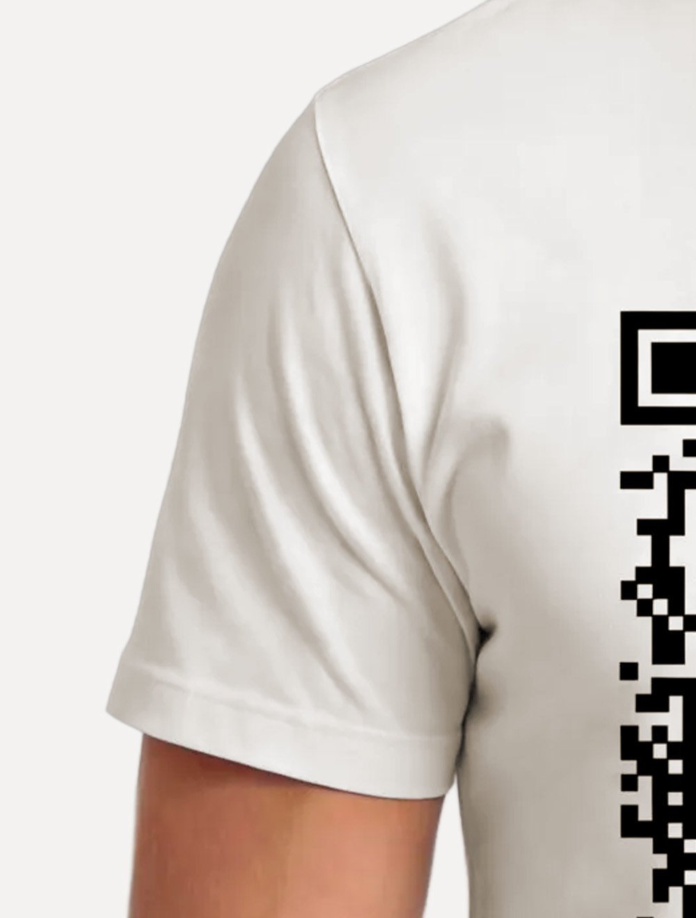 Camiseta Reserva Masculina Regular Greenk QR Code Off White