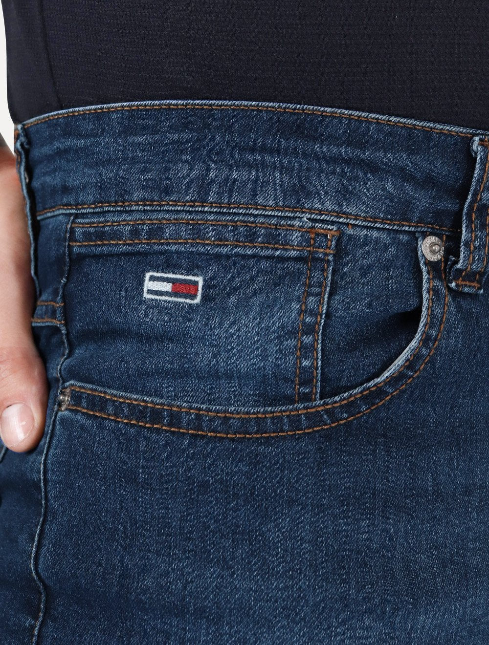 Bermuda Tommy Hilfiger Jeans Masculina Ronnie Azul