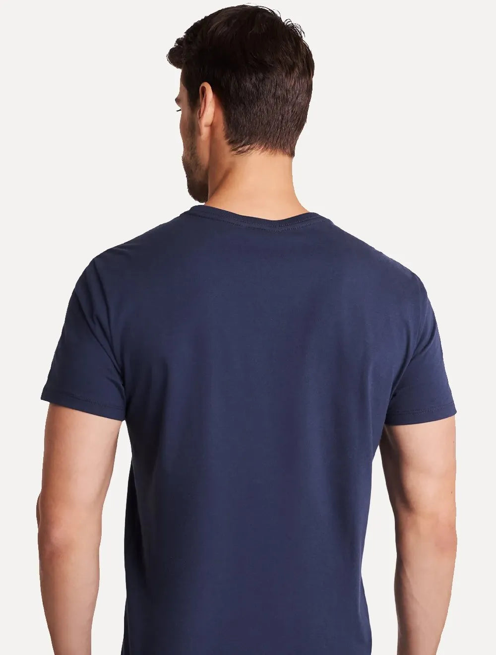 Camiseta Reserva Masculina Regular Patch Tricolor Azul Marinho