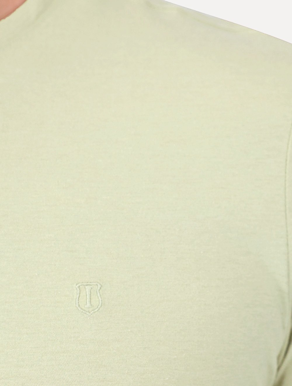Camiseta Individual Masculina Comfort Pima Soft Touch Logo Verde Claro
