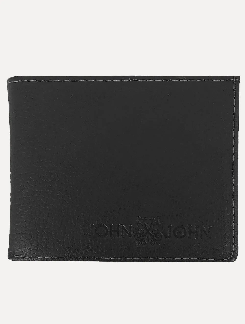 Carteira John John Masculina Couro Basic Down Logo Key Preto