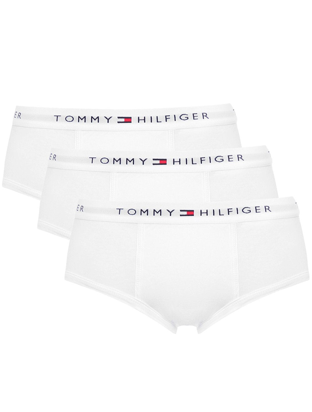 Cueca Tommy Hilfiger Cotton Stretch Brief Branca Pack 3UN
