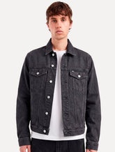 Jaqueta Tommy Jeans Masculina Regular Ryan Trucker Cinza