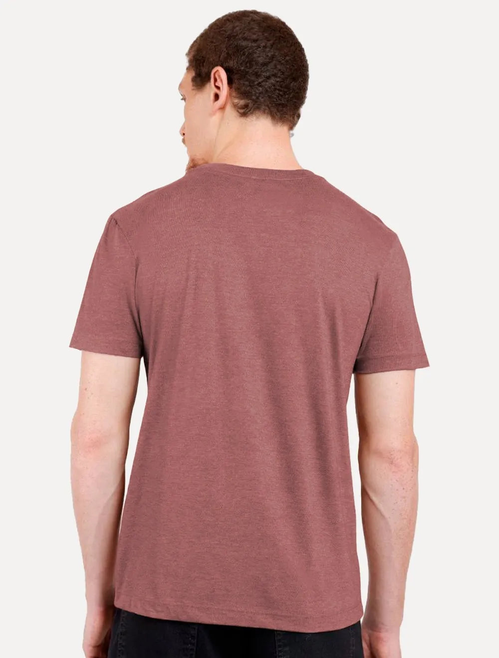 Camiseta Aramis Masculina Eco Lisa Vermelho Escuro Mescla