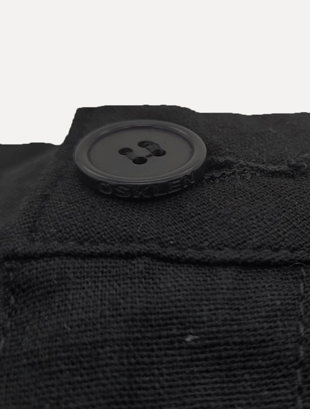 Bermuda Osklen Masculina Alfaiataria Basic Linen Preta