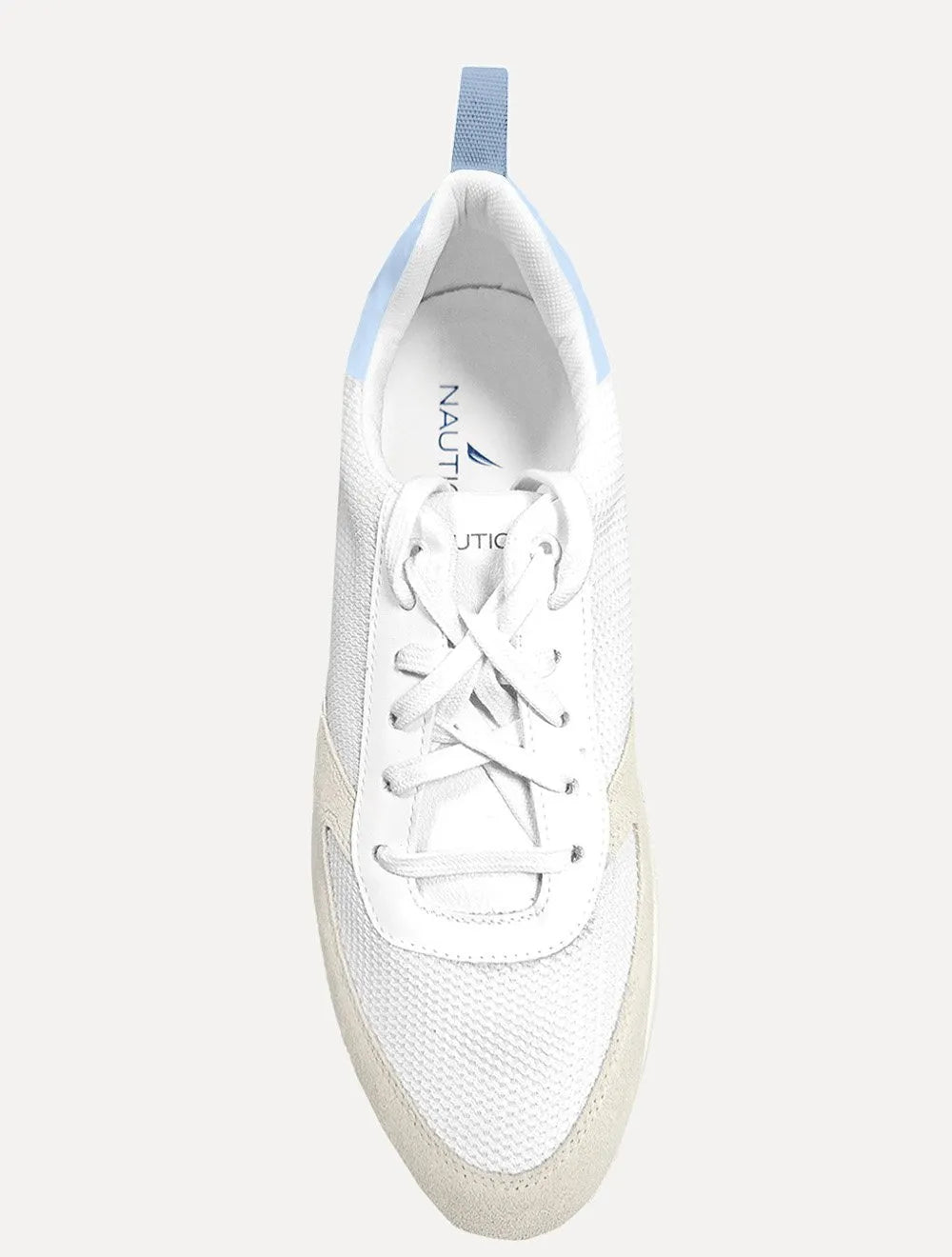 Tênis Nautica Masculino Free Fall Azul Claro/Branco