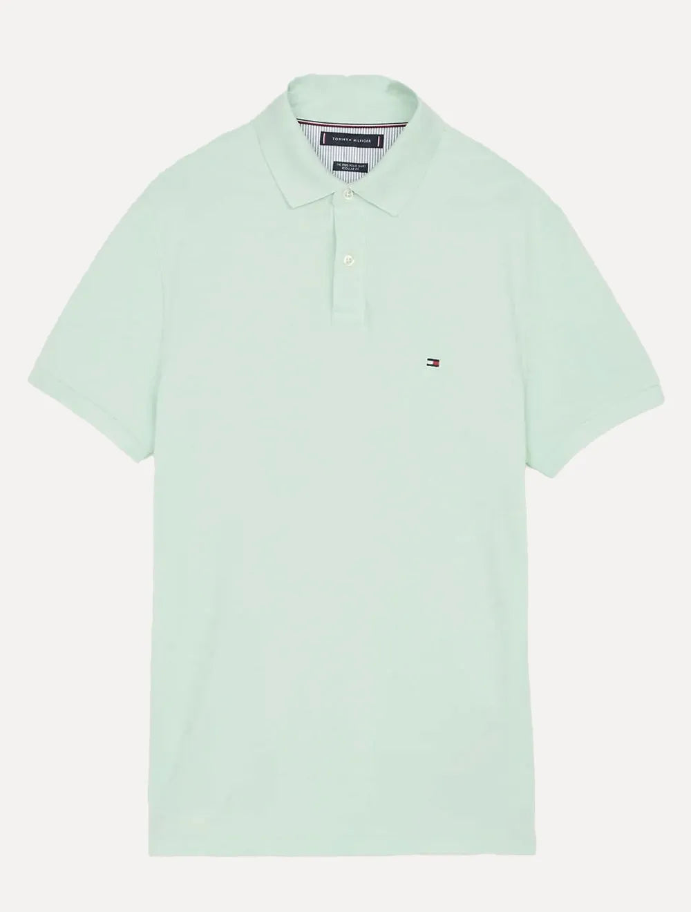 Polo Tommy Hilfiger Masculina Regular Piquet 1985 Verde Claro
