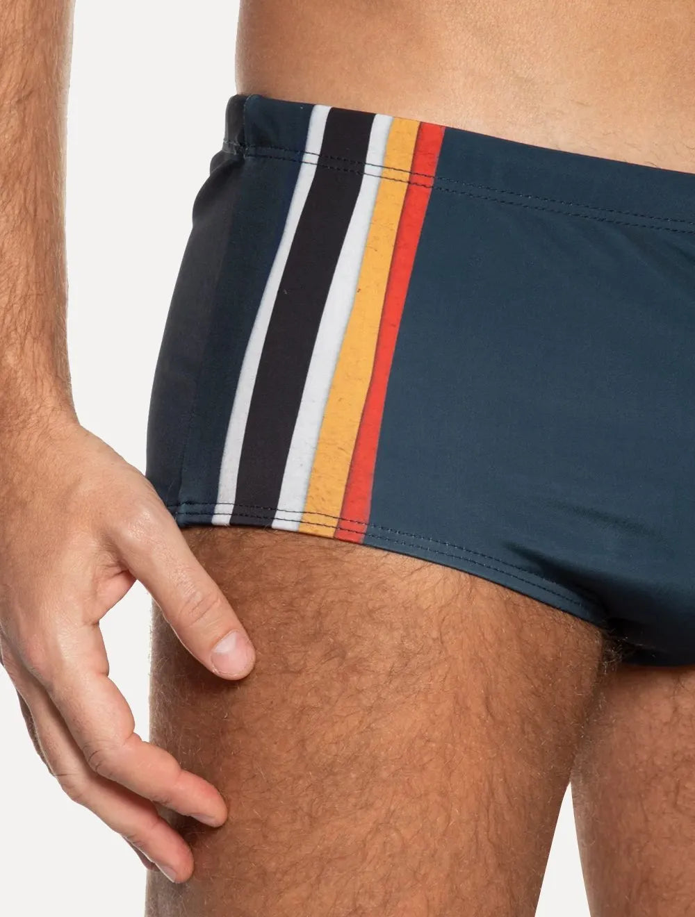 Sunga Osklen Masculina Tropicalia Stripes Azul Marinho