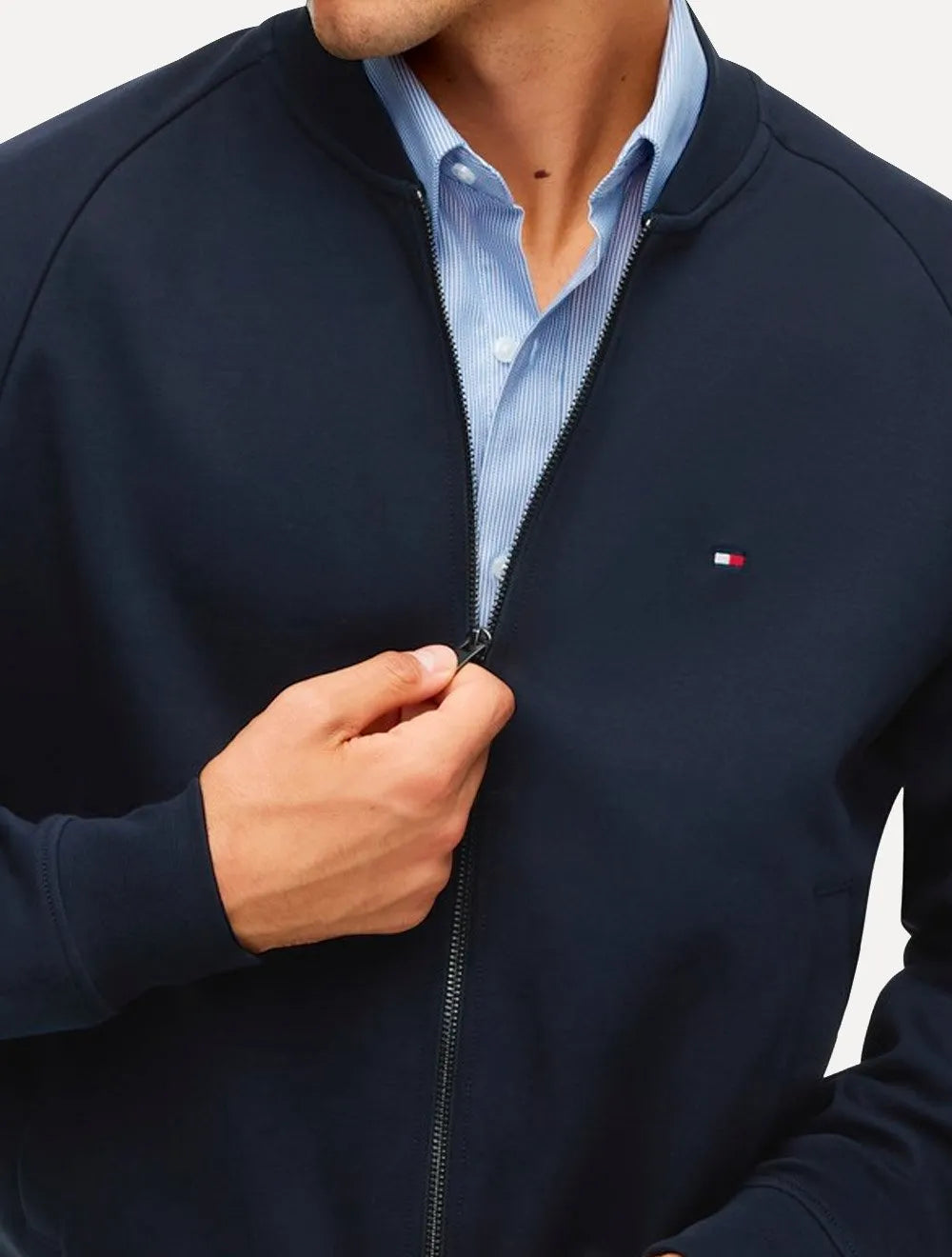 Moletom Tommy Hilfiger Masculino Essential Intechno Bomber Azul Marinho