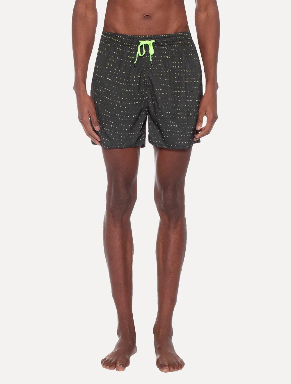 Short Calvin Klein Swimwear Masculino D'Água Wave Dots Chumbo