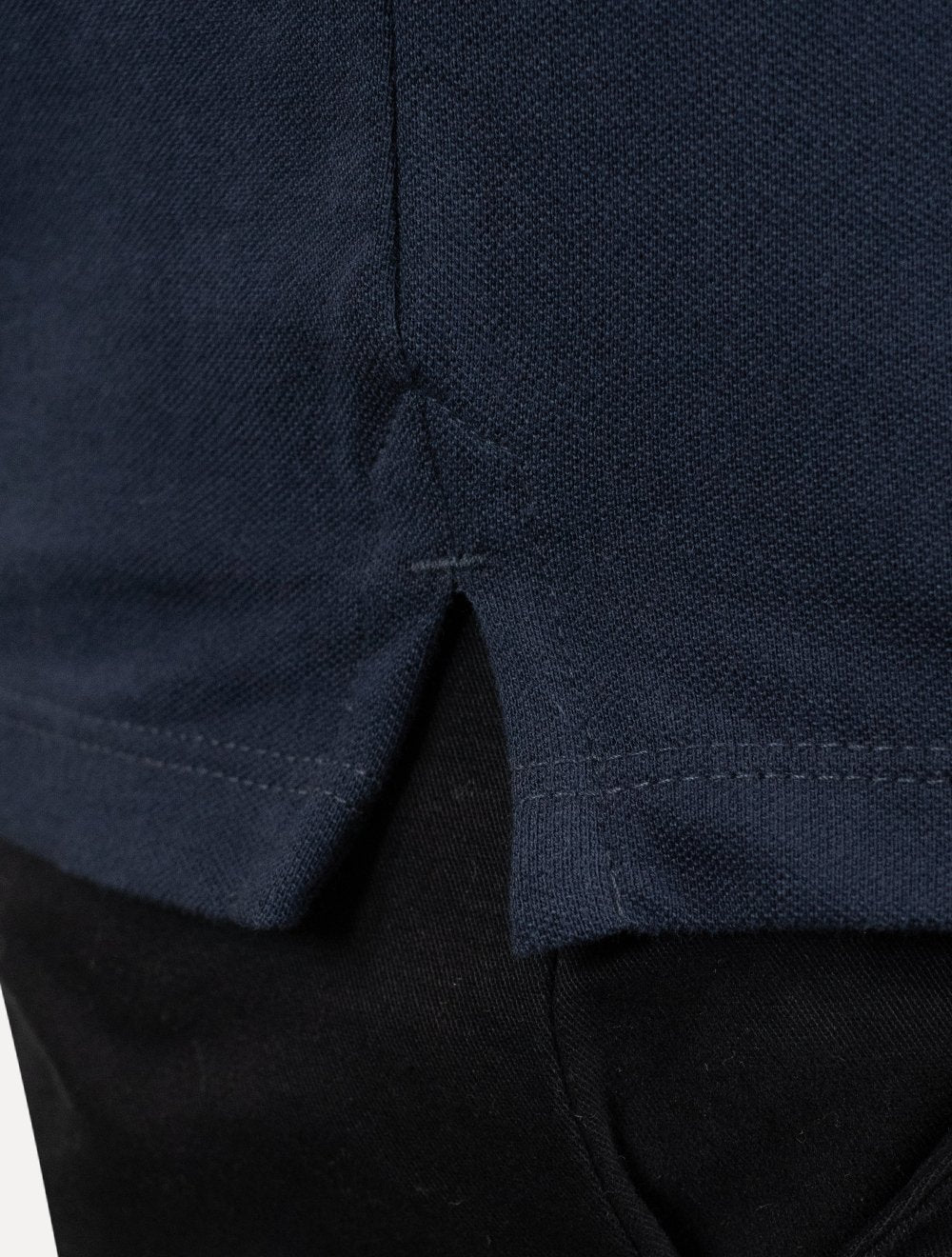 Polo Tommy Jeans Masculina Piquet Regular Tipped Stretch Azul Marinho
