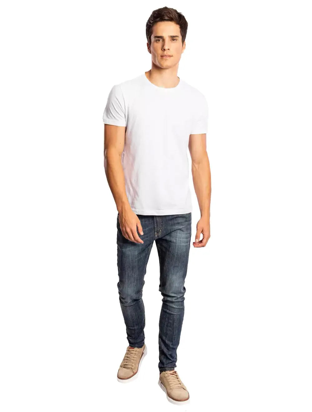 Camiseta Sergio K Masculina Back To Basics Green Logo Branca