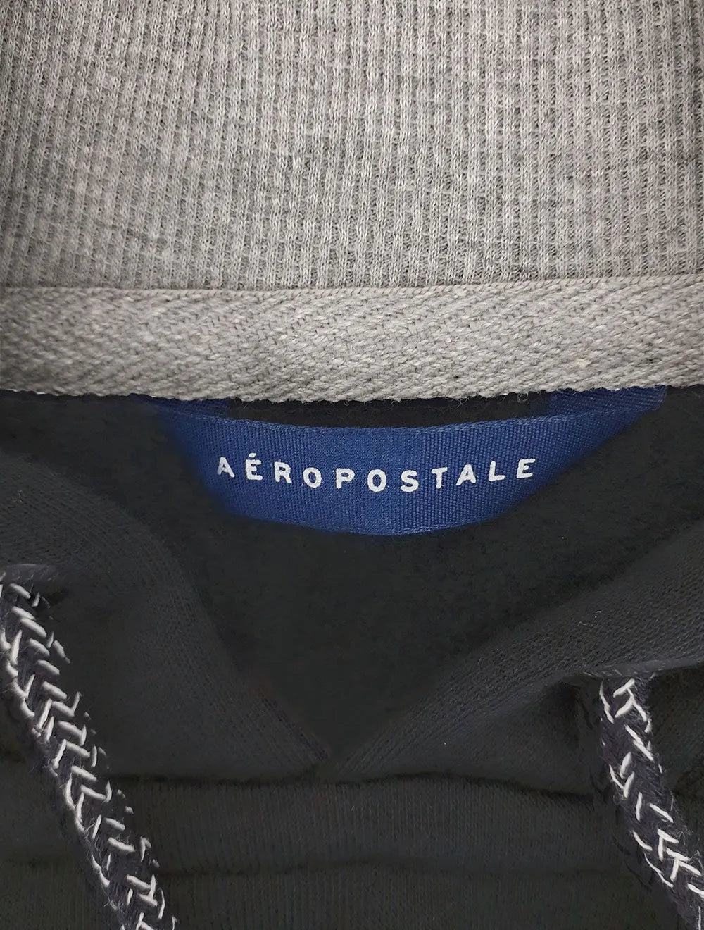 Moletom Aeropostale Masculino Hoodie 1987 Lettering Preto