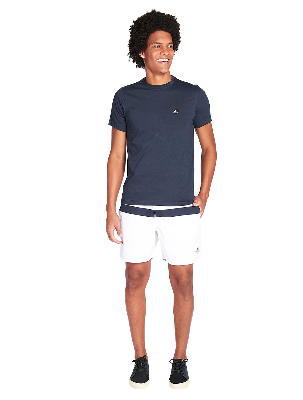 Camiseta Aeropostale Embroidered Light Logo NYC A87 Azul Marinho