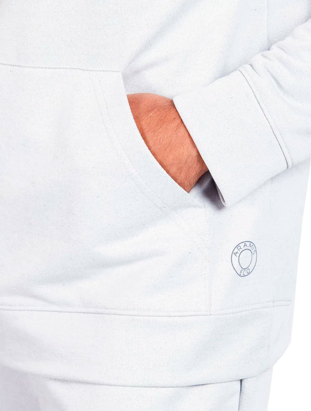 Moletom Aramis Masculino Hoodie Recycled Light Off-White