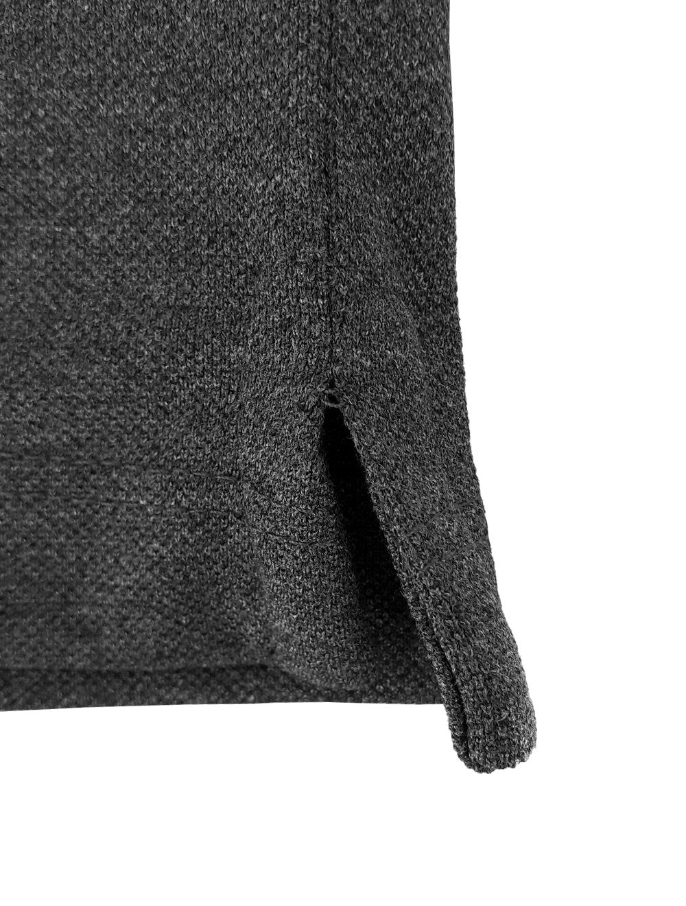 Polo Guess Masculina Piquet Tag Logo Chumbo Mescla