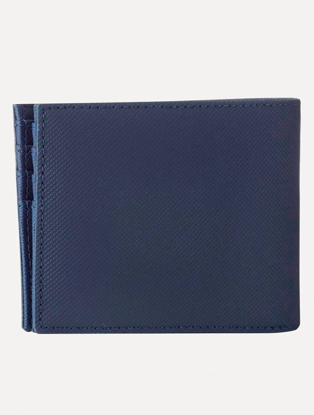 Carteira Lacoste Masculina Classic Bifold Petit Piquet Azul Marinho
