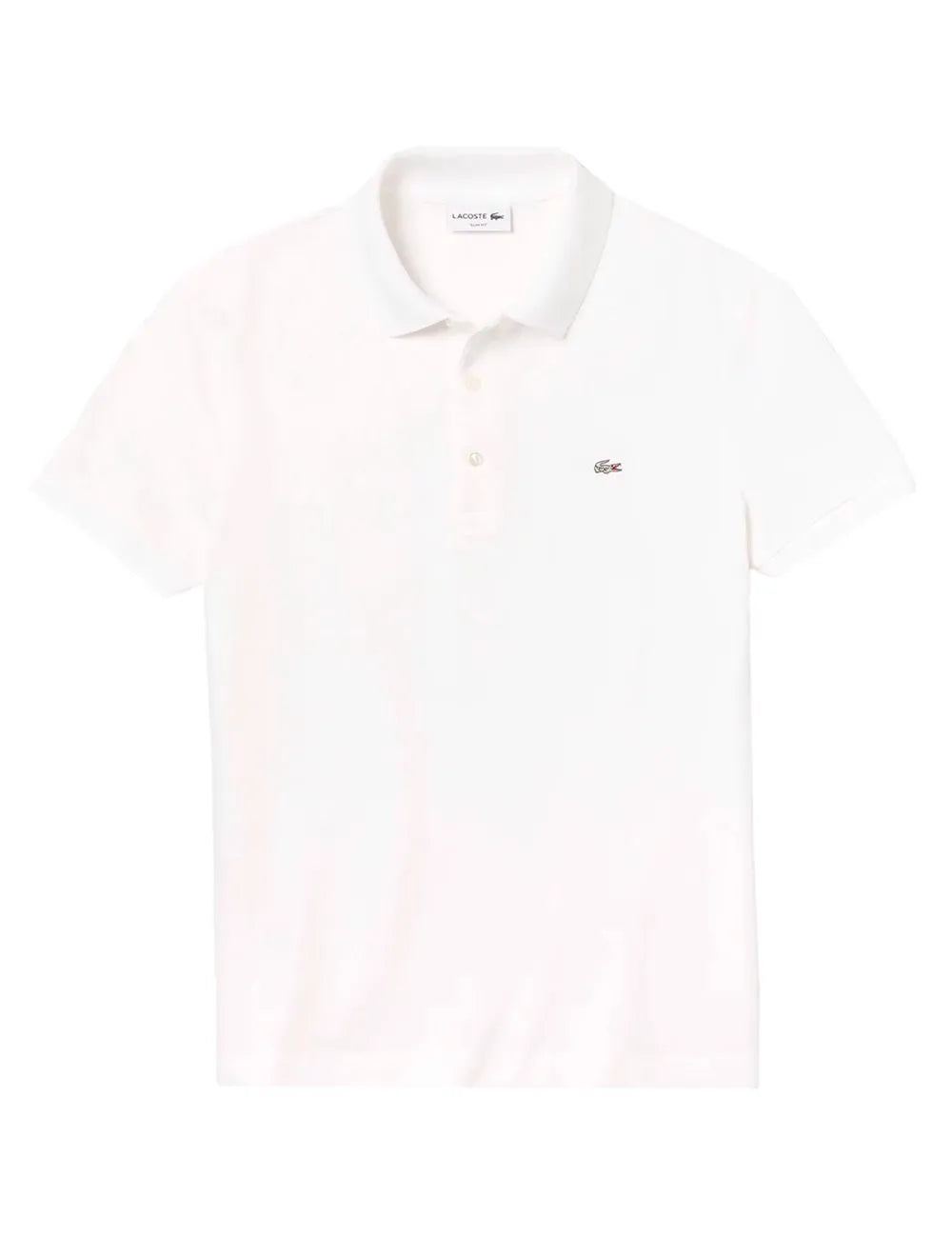 Polo Lacoste Masculina Piquet Slim Fit Stretch Branca