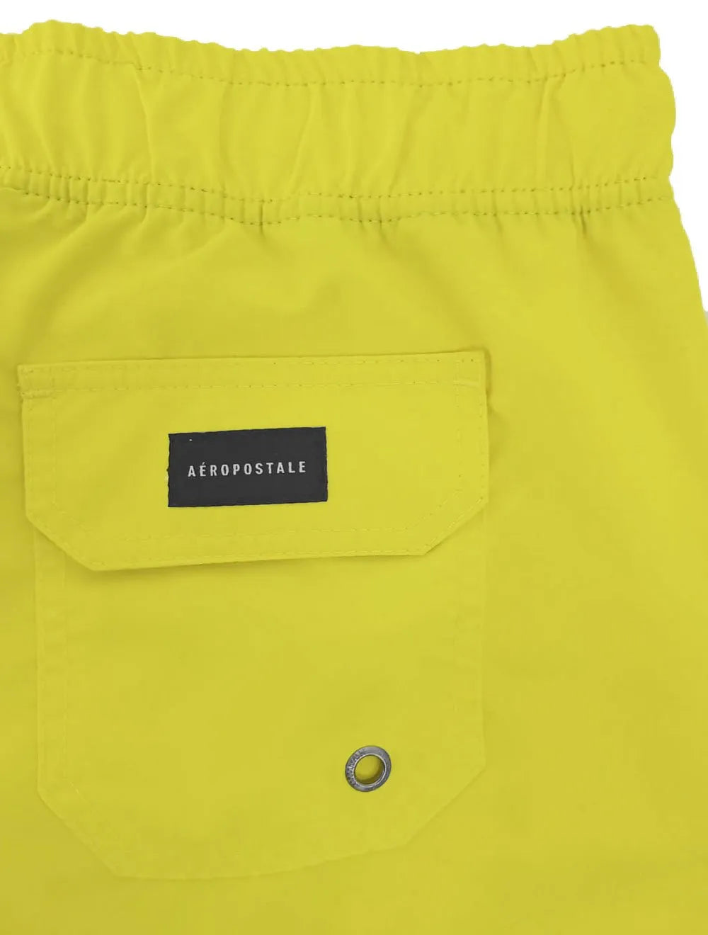 Short Aeropostale Masculino D'Água Swimwear Dark Logo Amarelo Claro