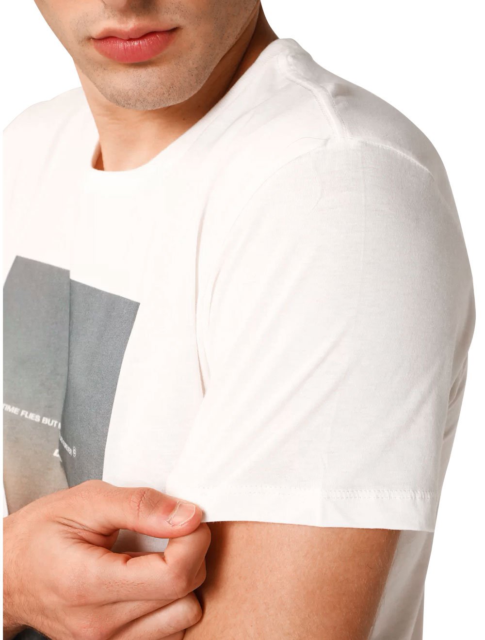 Camiseta Colcci Masculina Memories Last Forever Off-White