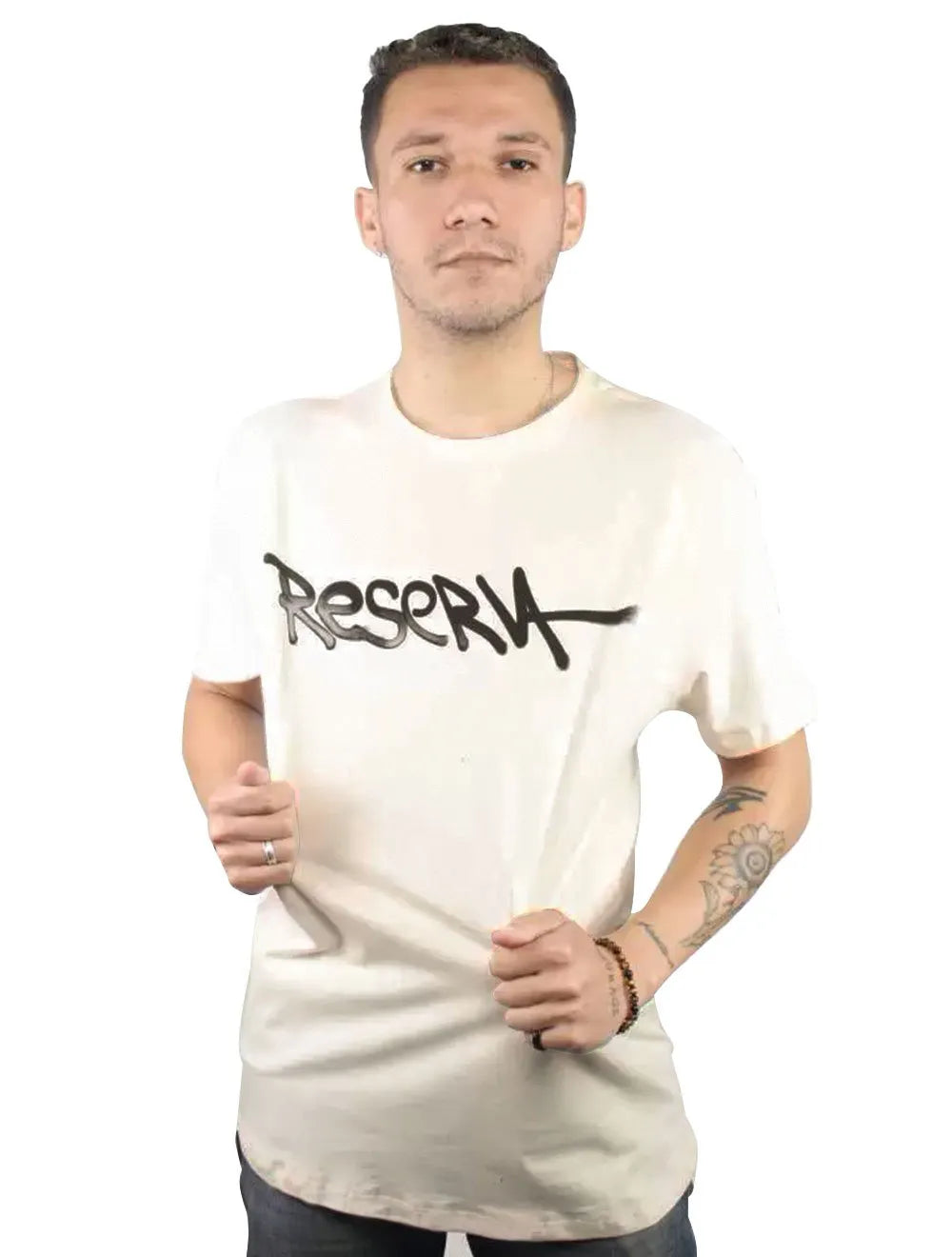 Camiseta Reserva Masculina Regular RSV Tag Off-White