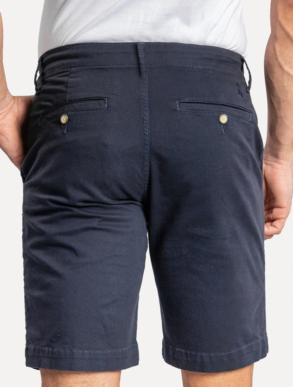 Bermuda Sergio K Masculina Chino Casual Azul Marinho