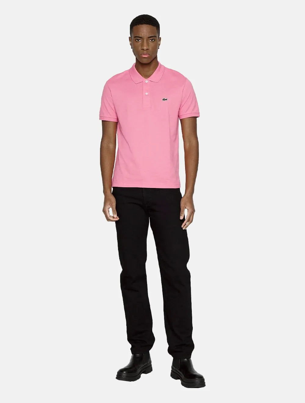 Polo Lacoste Masculina L.12.12 Rosa Persa