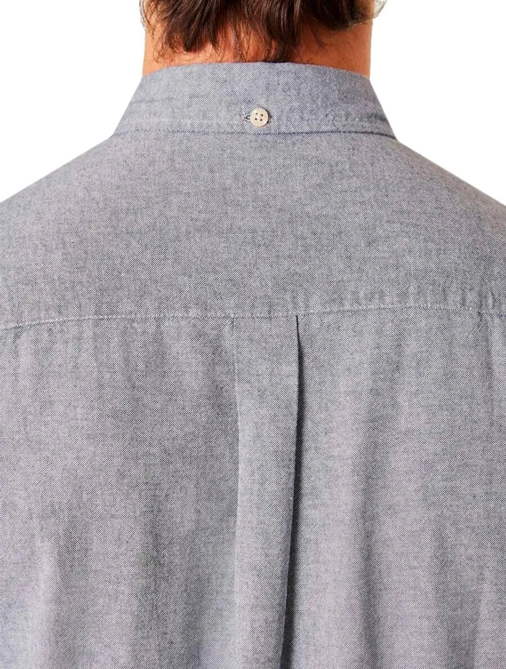 Camisa Reserva Masculina Manga Curta Oxford Color Azul Marinho Mescla
