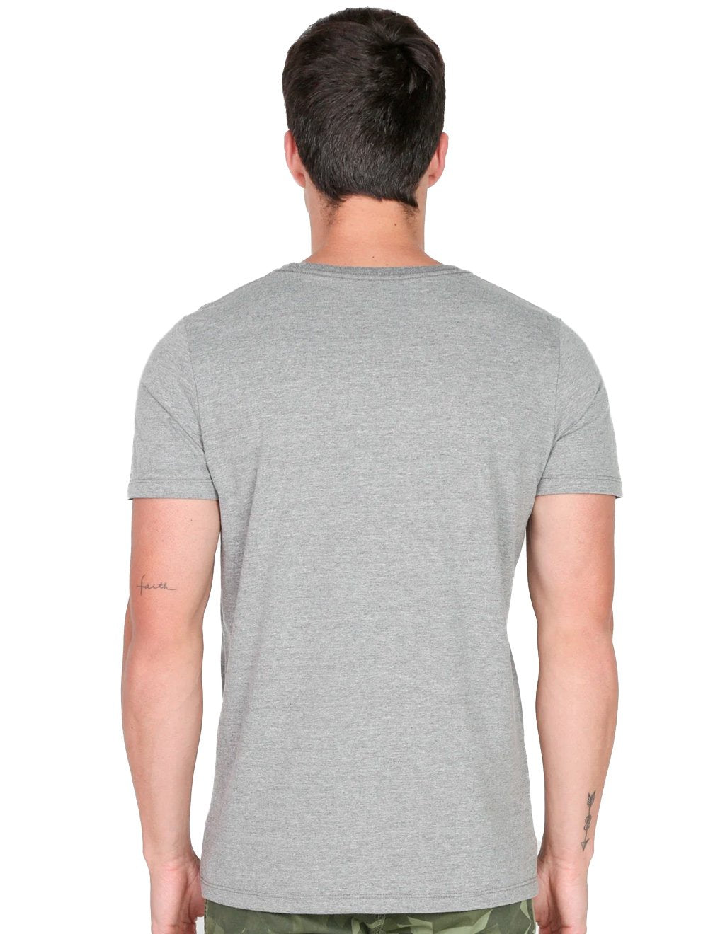 Camiseta Colcci Masculina Pocket Authentic Trademark Cinza Escuro Mescla