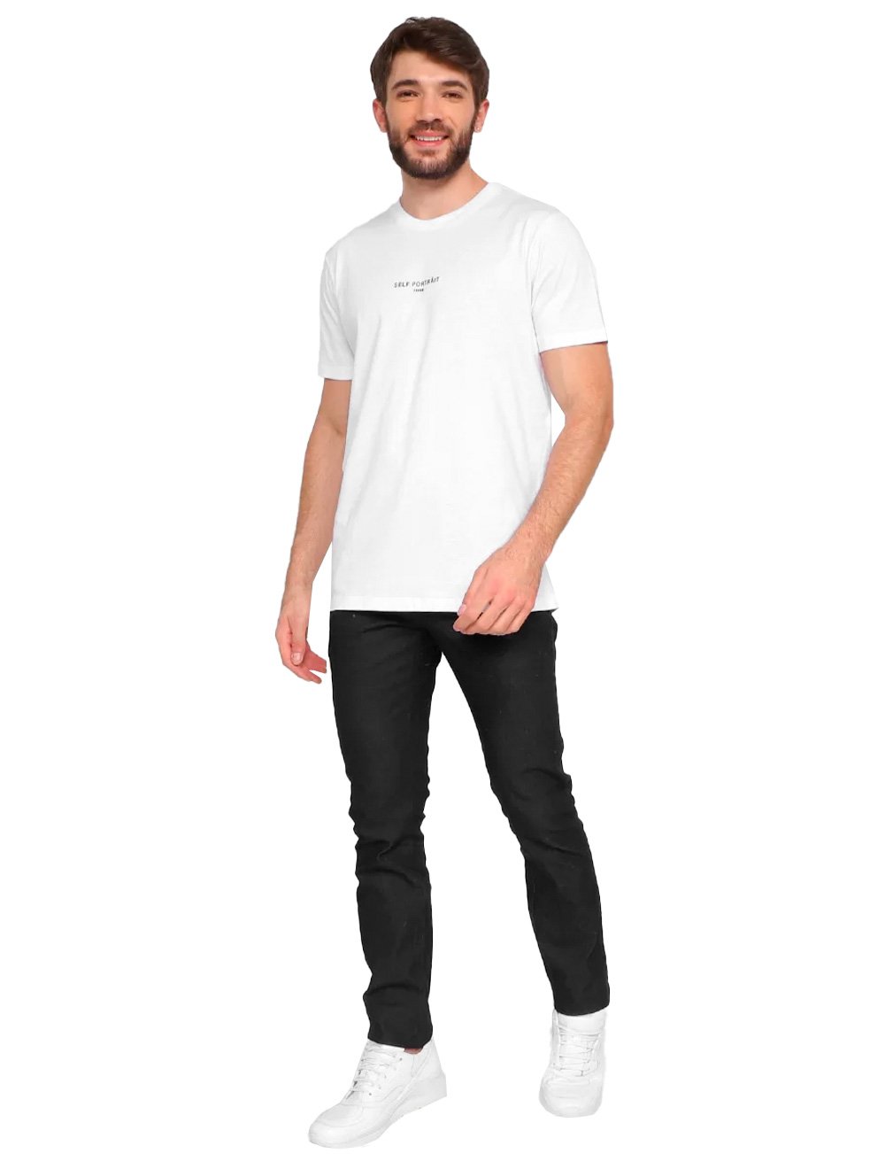 Camiseta Forum Masculina Slim Self Portrait Branca