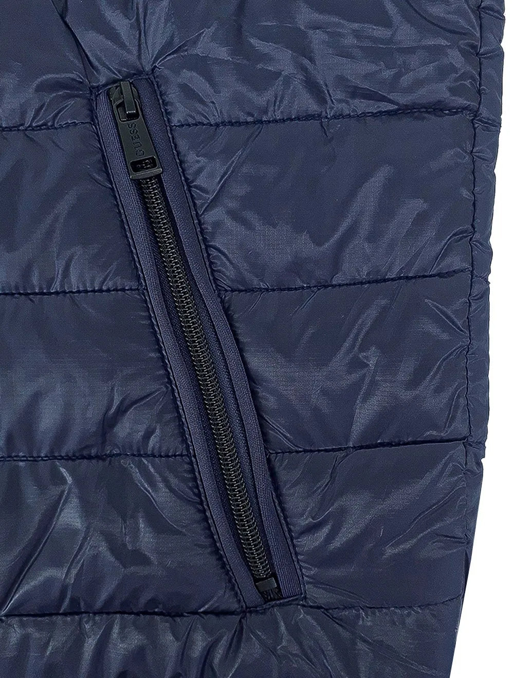 Jaqueta Guess Masculina Nylon Doudoune Urban Azul Marinho