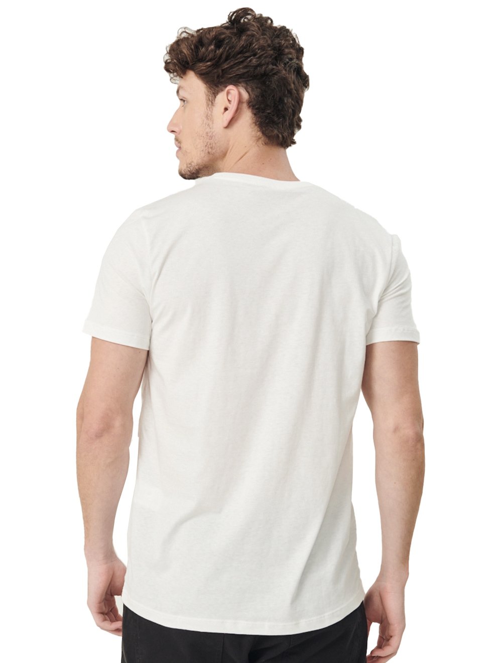 Camiseta Colcci Masculina Slim Radio Box Off-White