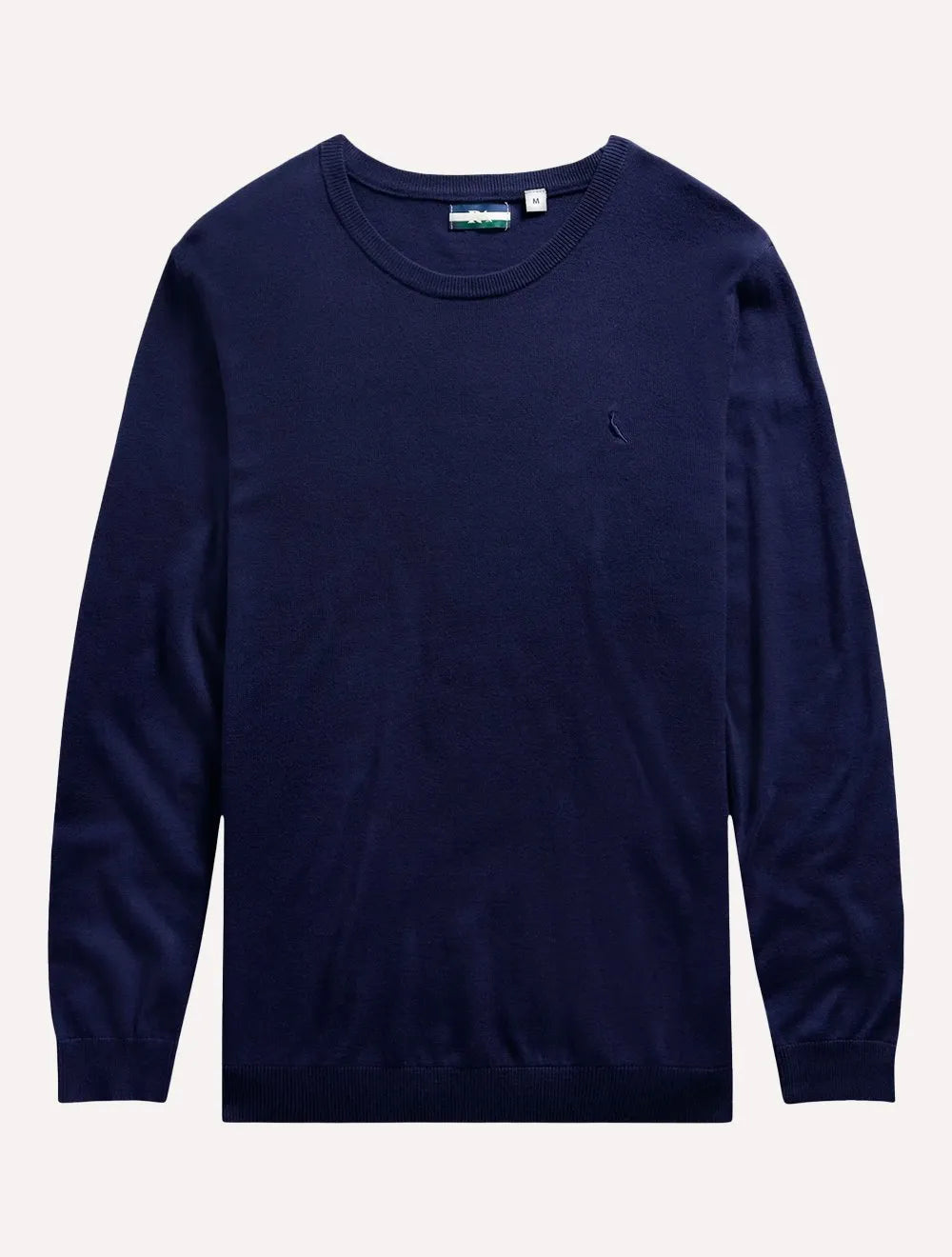 Suéter Reserva Masculino Tricot Basico Gola Careca Azul Marinho
