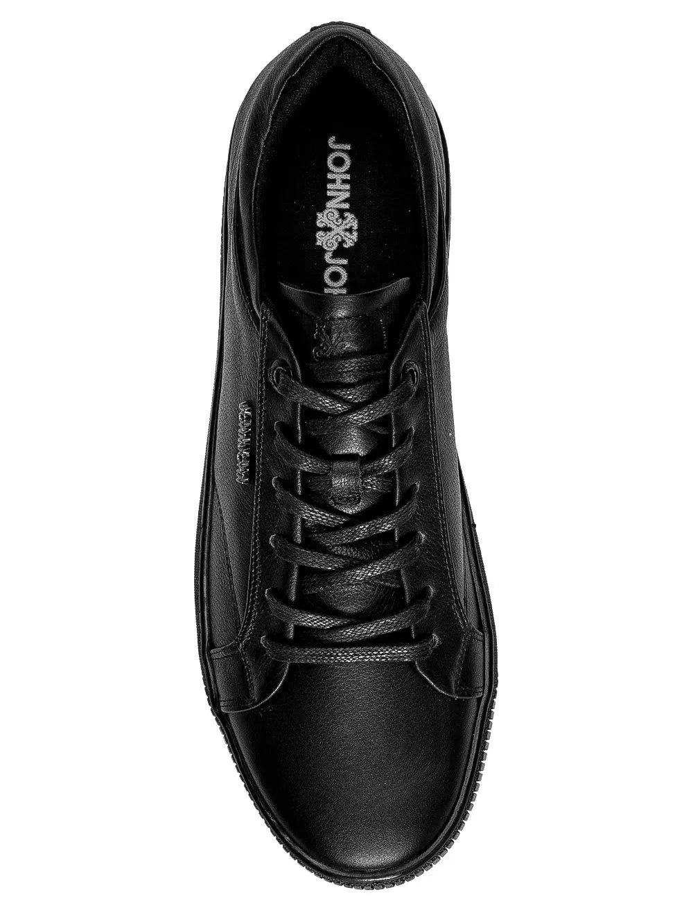 Tênis John John Masculino Bogota Leather Black Preto