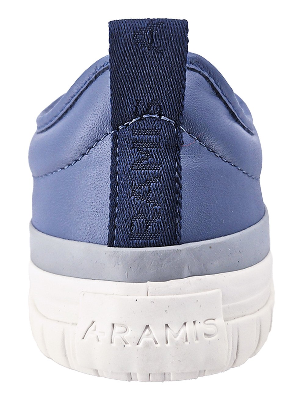Tênis Aramis Masculino Couro Recortes Deep Leather Azul Índigo