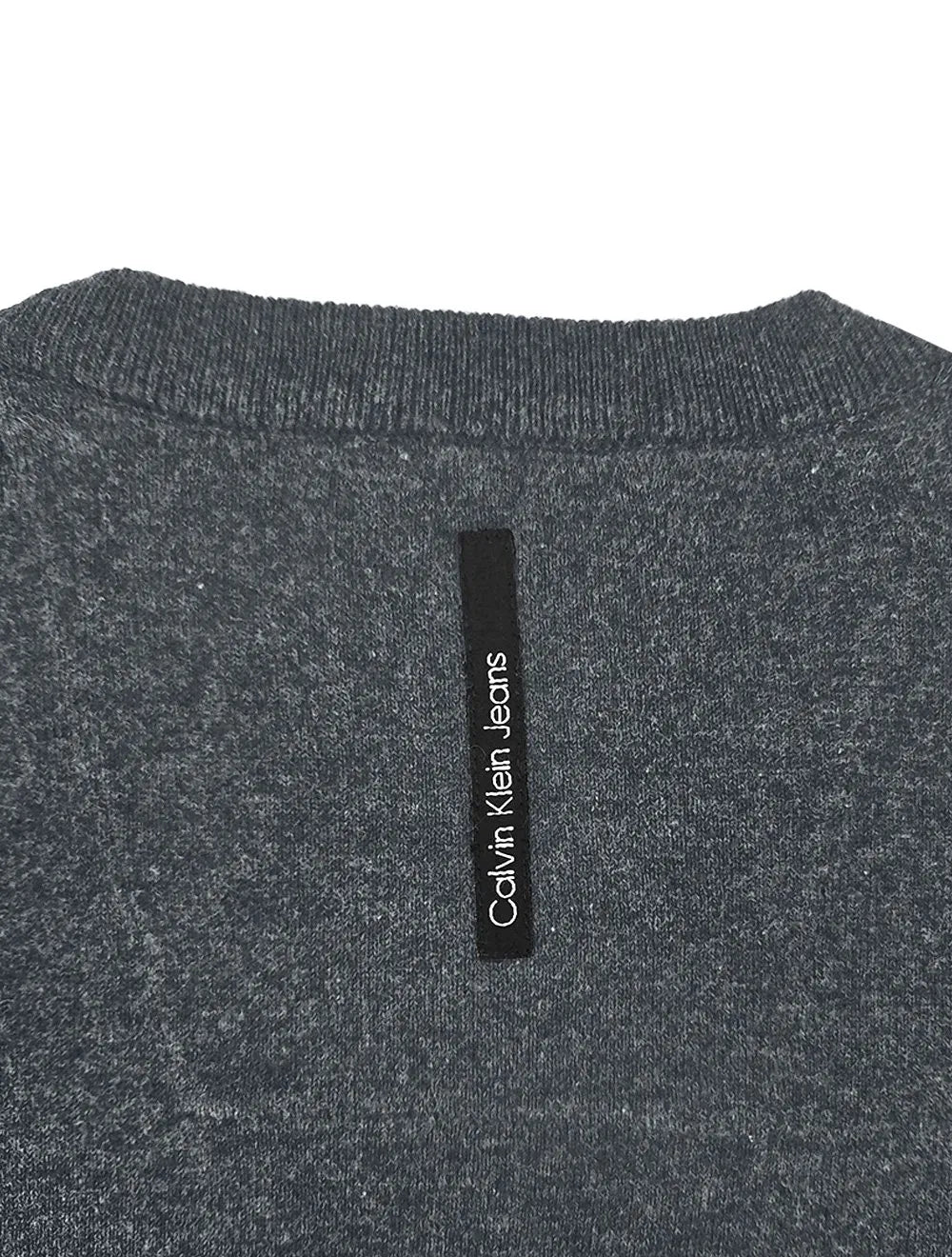 Suéter Calvin Klein Jeans Tricot Arm Logo Chumbo