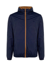 Jaqueta Dudalina Masculina Nylon Hoodie Corta Vento Azul Marinho