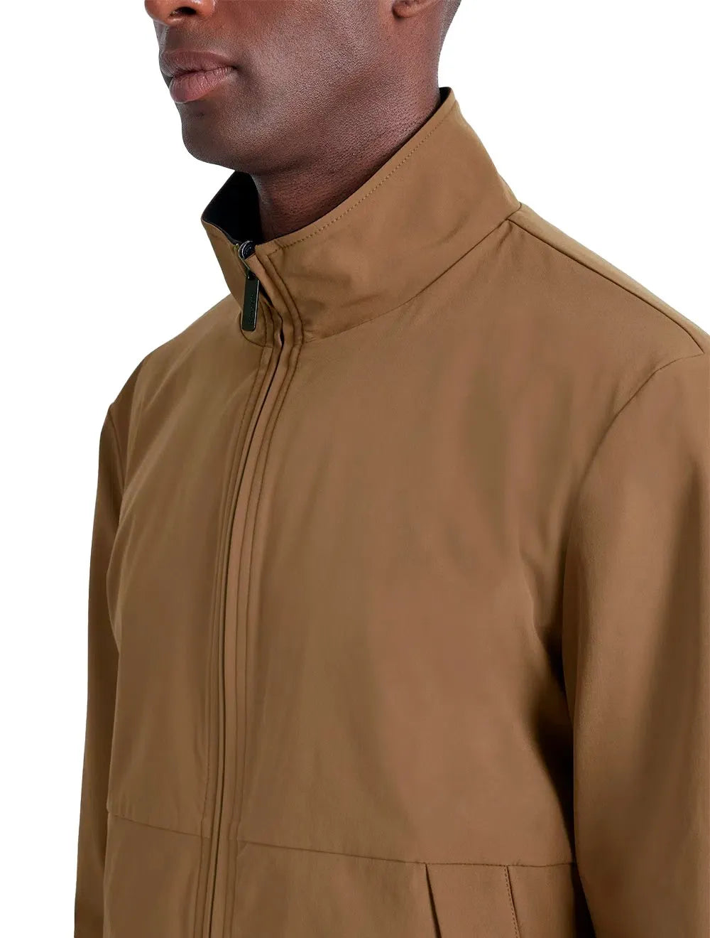 Jaqueta Aramis Masculina Nylon Dupla Face Brown Liquid Repeller Preta