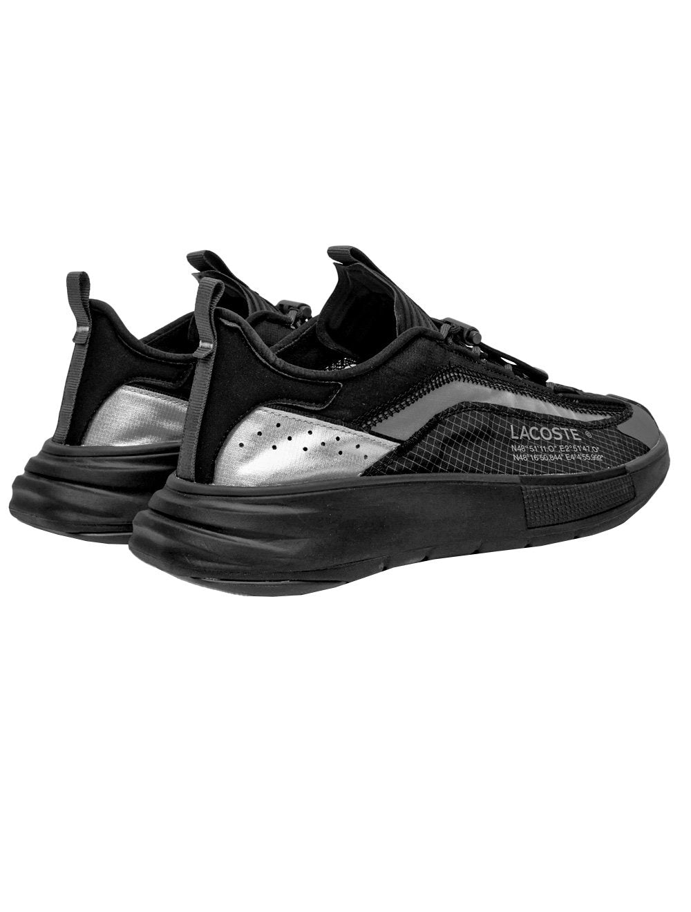 Tênis Lacoste Masculino Odyssa Lite Nylon Blk/Dk Gry Preto