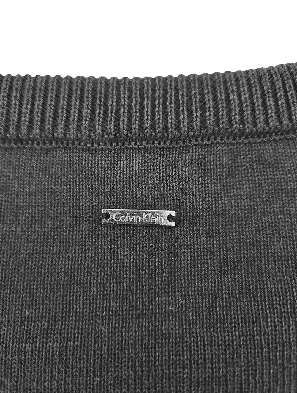 Suéter Calvin Klein Jeans Masculino Tricot CKS Square Preto Chumbo