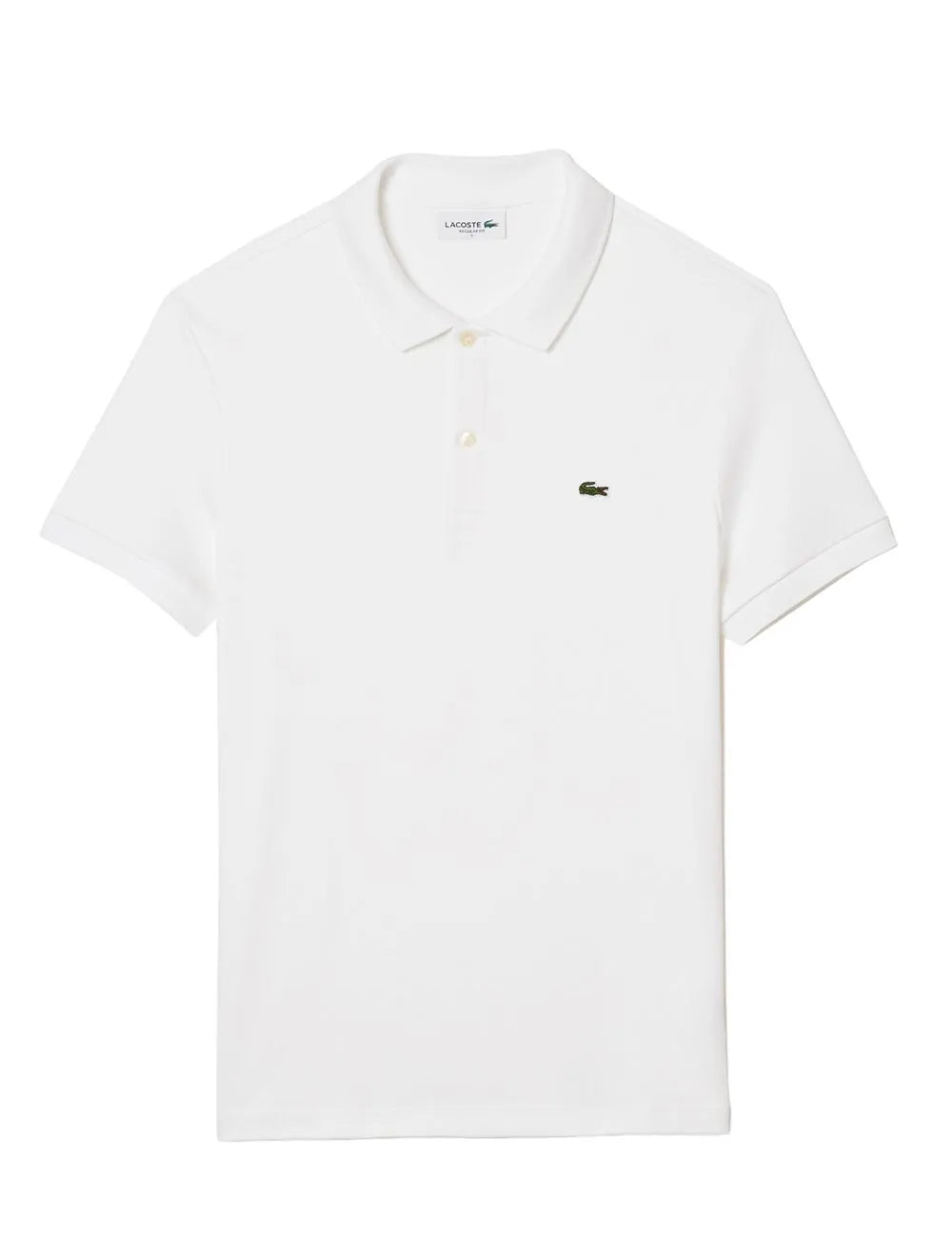 Polo Lacoste Masculina Malha Regular Fit Light Pima Cotton Branca