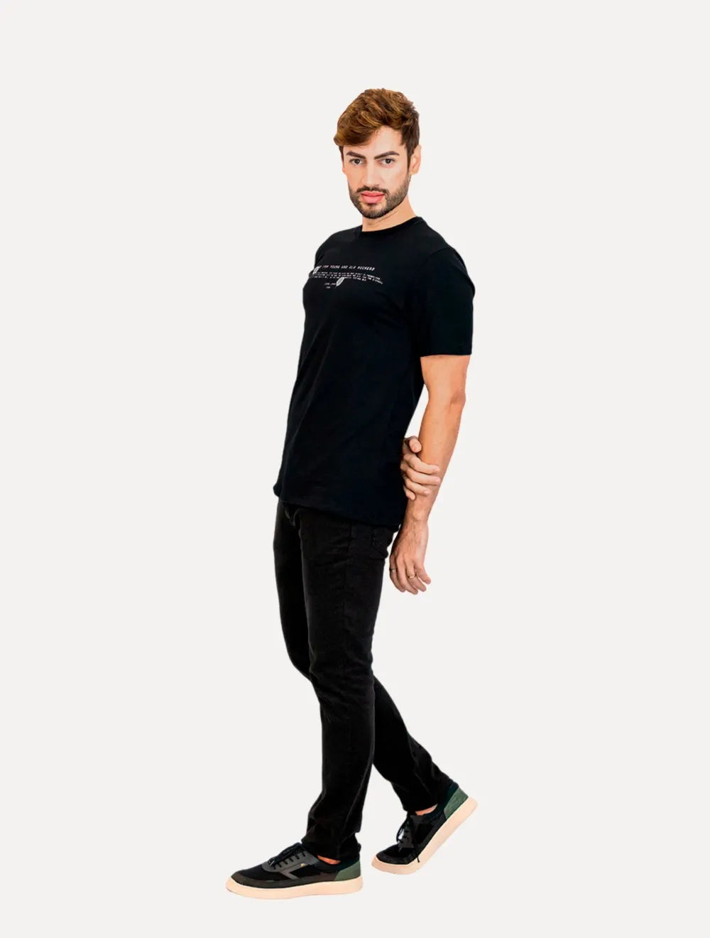 Camiseta John John Masculina Regular New And Old Preta