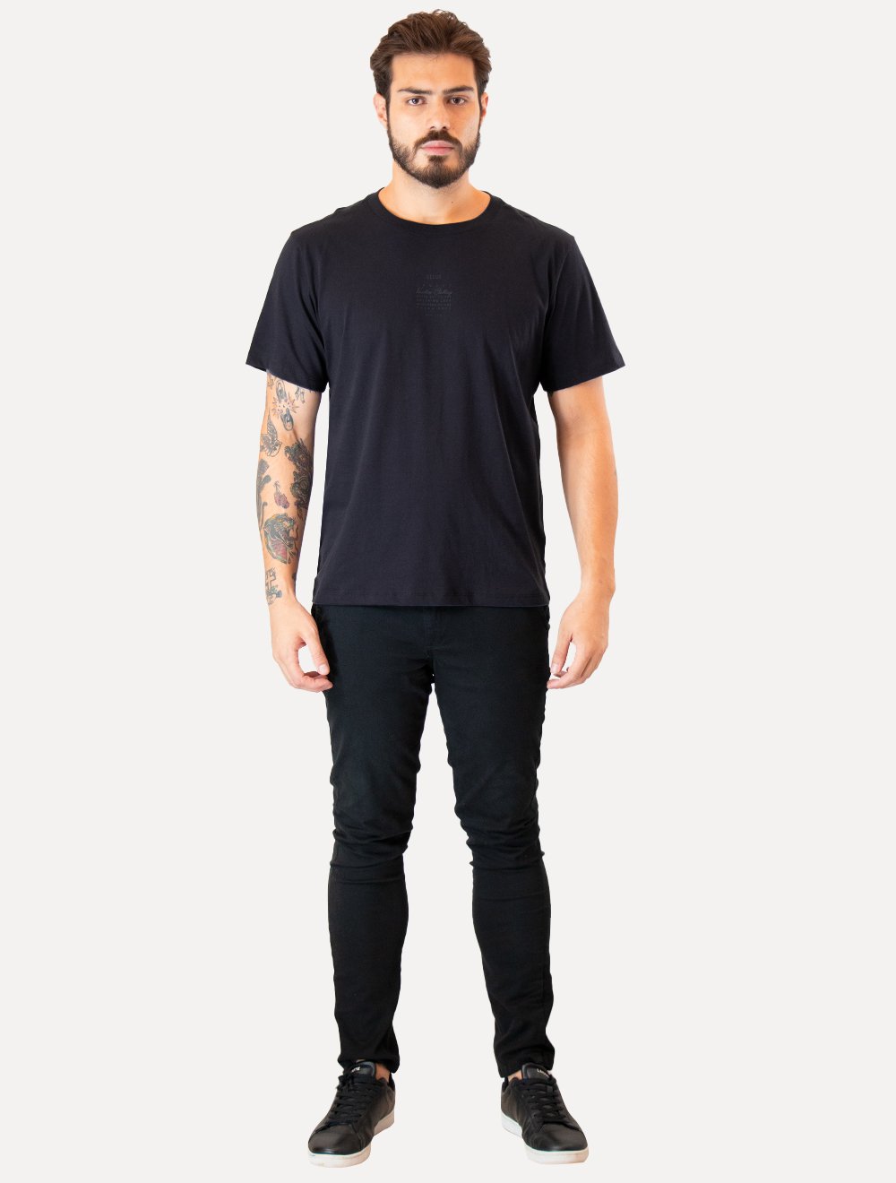 Camiseta Ellus Masculina Cotton Fine Timeless Classic Azul Petróleo