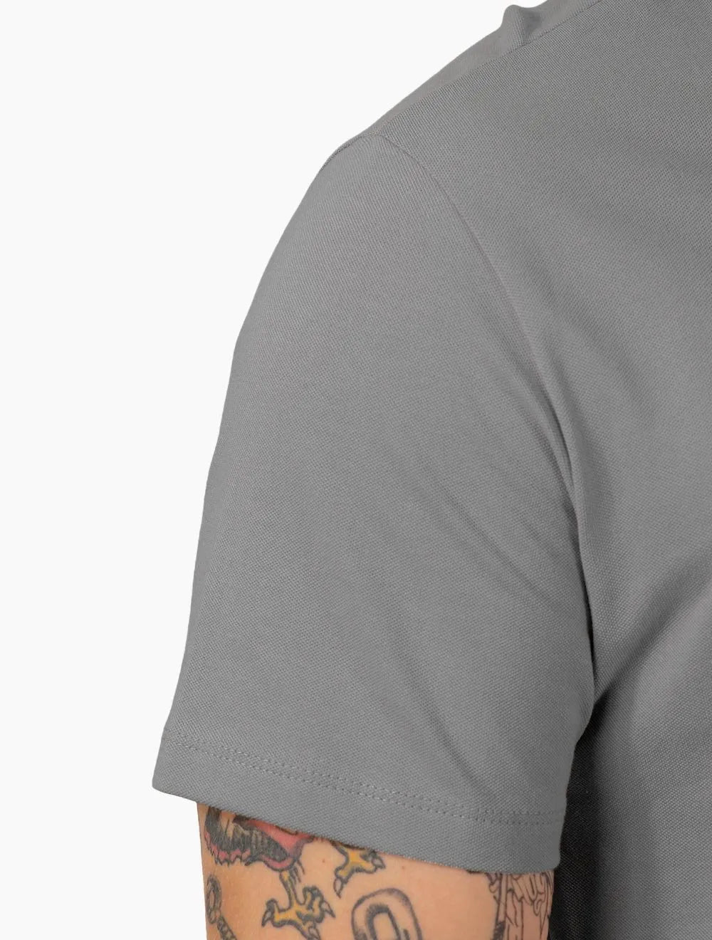 Polo John John Masculina Light Transfer Cinza Médio