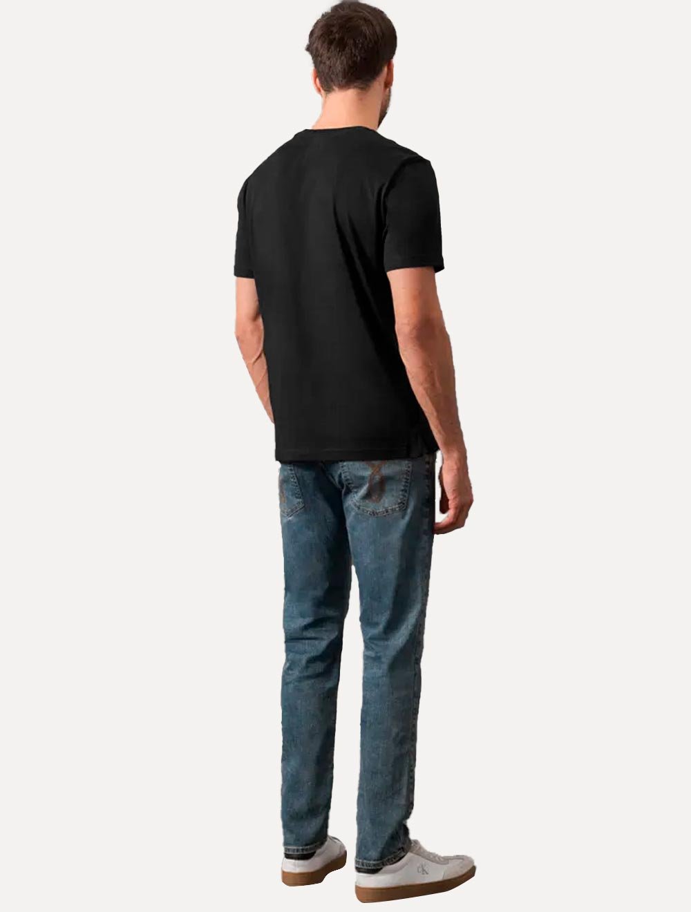 Camiseta Calvin Klein Jeans Masculina Crewneck Essentials Preta